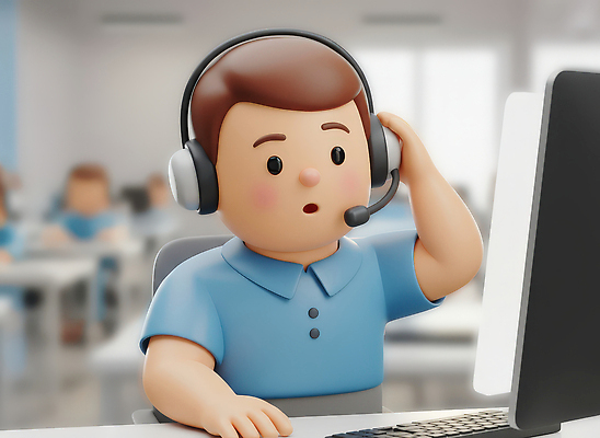 JPG 편집이미지 캐릭터 기술 일상 컴퓨터 사무실 헤드셋 업무 상담원 질문 집중 서비스 상담 텔레마케팅 통화 지원 편집3D 음향기기 컨셉 비즈니스 모션 라이프 전자제품 3D 헤드폰 작업 사무원 서비스업 파일형식