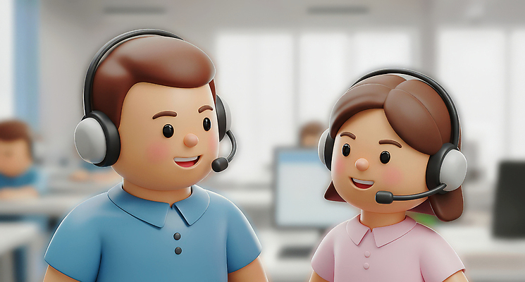 JPG 편집이미지 캐릭터 협력 대화 사무실 헤드셋 듣기 업무 상담원 동료 직원 텔레마케팅 소통 편집3D 음향기기 컨셉 비즈니스 관계 모션 말하기 3D 헤드폰 작업 사무원 서비스업 파일형식