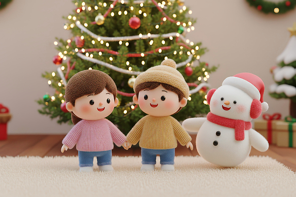 JPG 편집이미지 캐릭터 행복 크리스마스 겨울 가족 눈사람 놀이 조명 장식 친구 장난감 크리스마스트리 즐거움 오브젝트 편집3D 계절 기념일 감정 관계 3D 파일형식