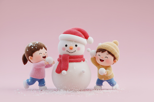 JPG 편집이미지 캐릭터 행복 크리스마스 겨울 장난 가족 눈사람 놀이 웃음 친구 조형물 즐거움 눈싸움 편집3D 계절 기념일 감정 관계 눈_날씨 표정 미술 3D 싸움 파일형식