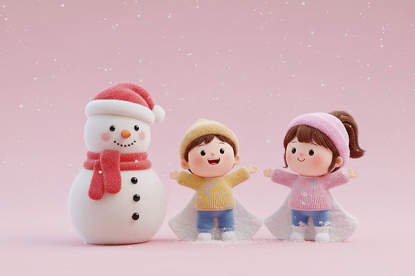 JPG 편집이미지 행복 어린이 장갑 크리스마스 겨울 가족 눈사람 웃음 친구 장난감 시골 눈송이 스웨터 편집3D 잡화 계절 기념일 감정 상의 관계 눈_날씨 표정 사람 3D 파일형식