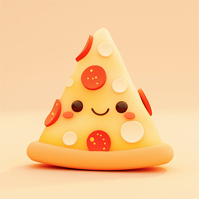 JPG 편집이미지 캐릭터 디자인 음식 백그라운드 디저트 피자 표정 북유럽스타일 장난감 모형 귀여움 주황색 토핑 조화 색감 아기자기 편집3D 컬러 컨셉 패스트푸드 서양음식 3D 스타일 파일형식