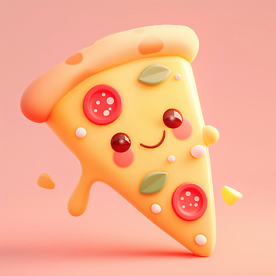 JPG 편집이미지 캐릭터 디자인 음식 과일 디저트 피자 표정 장식 과자 귀여움 맛 이모티콘 색감 편집3D 컨셉 패스트푸드 서양음식 3D 파일형식