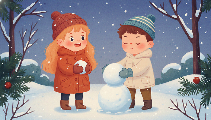 JPG 여자 남자 행복 어린이 크리스마스 겨울 일러스트 자연 눈사람 놀이 날씨 야외 친구 산책로 체험 놀이기구 즐거움 눈덩이 국내일러스트 계절 기념일 감정 길 컨셉 관계 눈_날씨 사람 생태계 파일형식