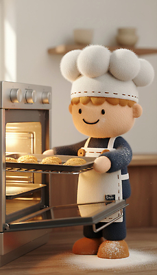 JPG 편집이미지 행복 음식 빵 가정 아침 디저트 요리 장난감 쿠키 주방 요리사 오븐 오브젝트 제빵 주말 제빵사 Baking 편집3D 주간 직업 감정 3D 제과제빵 가전제품 파일형식