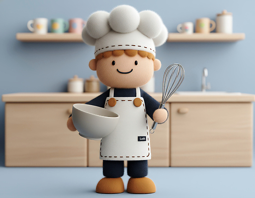직업 식기 생활용품 컨셉 주방용품 3D 제과제빵 준비 파일형식 요리사 인형 주방 요리 그릇 거품기 요리준비 귀여움 디자인 오브젝트 아이템 손잡이 JPG 편집3D 편집이미지 제빵사 제빵