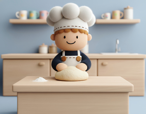 직업 감정 생활용품 컨셉 모션 3D 제과제빵 파일형식 요리사 캐릭터 주방 반죽 요리 도우 집중 교육 만들기 주방용품 식기 오브젝트 즐거움 디자인 JPG 편집3D 편집이미지 제빵사 제빵