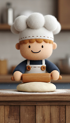 직업 감정 모션 주방용품 3D 제과제빵 파일형식 요리사 장난감 캐릭터 반죽 밀대 주방 요리 행복 표정 만들기 백그라운드 재료 JPG 편집3D 편집이미지 제빵사 제빵