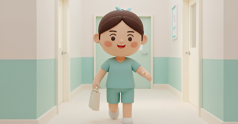 JPG 편집이미지 캐릭터 의학 모션 건강 병원 일상 활발 환자 간호사 복도 즐거움 간호복 편집3D AI컴퓨터그래픽 AI콘텐츠 감정 컨셉 유니폼 라이프 3D 의료진 파일형식