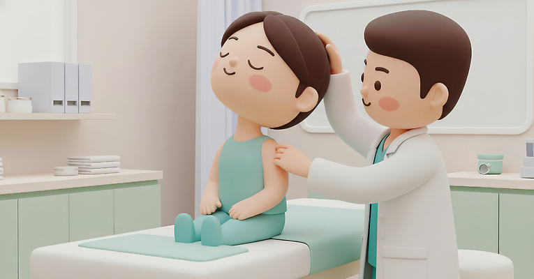 JPG 편집이미지 의학 건강 병원 치료 인테리어 진료 환자 의사 침대 검사_조사 상담 전문 편집3D AI컴퓨터그래픽 AI콘텐츠 디자인 가구 3D 의료진 파일형식