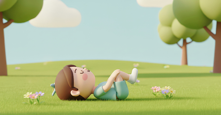 JPG 나무 편집이미지 꽃 어린이 자연 놀이 하늘 초원 야외 여름 평화 귀여움 편안함 편집3D AI컴퓨터그래픽 AI콘텐츠 식물 계절 컨셉 사람 3D 감각 생태계 파일형식