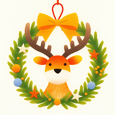 JPG 기념일 리본 컬러 크리스마스 겨울 일러스트 가족 자연 사슴 장식 축제 화환 루돌프 분위기 우아함 즐거움 만들기 자태 크리스마스리스 아기자기 국내일러스트 계절 꽃 감정 컨셉 포유류 관계 모션 이벤트 생태계 파일형식