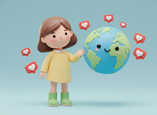 JPG 편집이미지 캐릭터 행복 지구 자연 동화 날씨 사랑 미소 소녀 일상 환경 스크린 하트 편집3D 모양 여자 감정 어린이 표정 라이프 3D 생태계 파일형식
