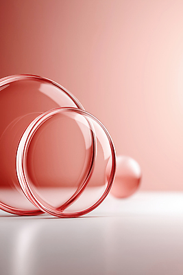 JPG 모양 편집이미지 디자인 예술 분홍색 백그라운드 곡선 유리 투명 크기 배열 오브젝트 모던 질감 부드러움 조화 이미지편집 AI컴퓨터그래픽 AI콘텐츠 선 컬러 재질 감각 파일형식