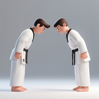 JPG 편집이미지 전통 문화 스포츠 포즈 운동선수 기술 운동 대련 예절 절 연습 태권도 편집3D 건강 3D 격투기 인사 파일형식