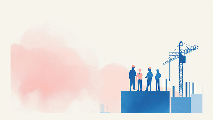 JPG 건축 일러스트 모션 협력 노동자 공사 이야기 안전 기계 설계도 작업 발전 구조물 계획 헬멧 기중기 검사_조사 자재 국내일러스트 직업 컨셉 건설업 중장비 보호장비 파일형식