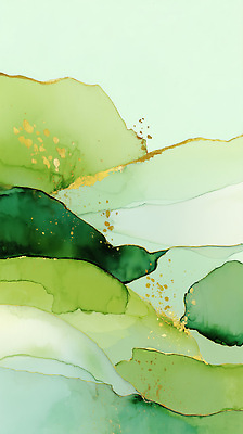 JPG 모양 디자인 예술 컬러 백그라운드 일러스트 자연 수채화 미술 풍경 금색 그림 심플 청록색 부드러움 감성 조화 뷰티풀 색채 국내일러스트 AI일러스트 AI콘텐츠 컨셉 문화예술 감각 생태계 파일형식