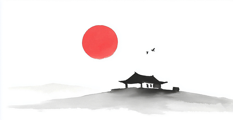 JPG 전통 건축물 사계절 아시아 문화 예술 여행 일러스트 자연 하늘 산 한옥 한국 풍경 평화 일출 소리 저녁 그림 조경 국내일러스트 AI일러스트 AI콘텐츠 한국전통 계절 건축 나라 컨셉 고건축 노을 야간 생태계 파일형식