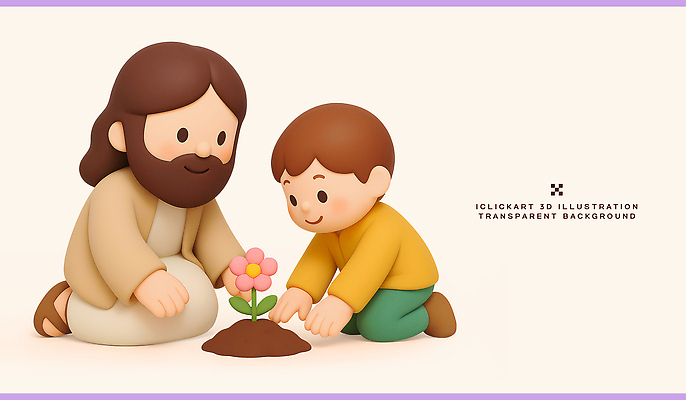 PSD 식물 편집이미지 교육 꽃 행복 어린이 가족 자연 따뜻함 대화 정원 봄 성장 예수 소통 사순절 심기 편집3D 계절 감정 종교 컨셉 관계 모션 말하기 사람 3D 신_종교 생태계 파일형식