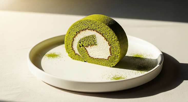 JPG 편집이미지 접시 디저트 요리 파란색 케이크 일본 식사 맛 녹차 크림 제빵 부드러움 롤케이크 말차 편집실사 AI포토 AI콘텐츠 식기 아시아 음식 컬러 컨셉 차_음료 제과제빵 감각 CG 파일형식