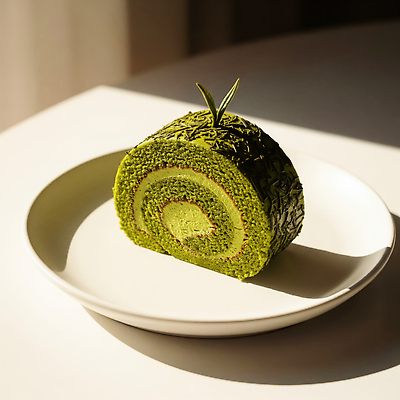 JPG 편집이미지 접시 음식 컬러 디저트 조명 촬영 식사 카페 찻집 맛 크림 부드러움 롤케이크 말차 편집실사 AI포토 AI콘텐츠 식기 컨셉 차_음료 케이크 상점 감각 CG 파일형식