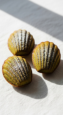 JPG 편집이미지 음식 탁자 아침 디저트 요리 노란색 케이크 크림 제빵 부드러움 말차 홈메이드 마들렌 편집실사 AI포토 AI콘텐츠 주간 컬러 가구 차_음료 제과제빵 감각 CG 만들기 파일형식