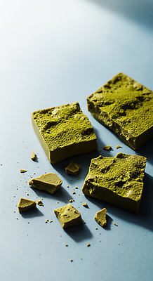 JPG 편집이미지 음식 컬러 조각 백그라운드 디저트 요리 초콜릿 질감 말차 식용 쑥 편집실사 AI포토 AI콘텐츠 채소 차_음료 CG 파일형식