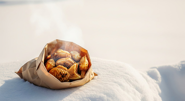 JPG 편집이미지 음식 빵 겨울 디저트 따뜻함 종이봉투 달콤 군고구마 붕어빵 길거리음식 겨울풍경 편집실사 계절 봉투 풍경 맛 구이 CG 겨울간식 파일형식