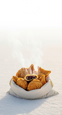 JPG 편집이미지 음식 겨울 아침 디저트 한국 따뜻함 전통음식 수증기 자루 붕어빵 편집실사 주간 전통 계절 아시아 빵 CG 겨울간식 파일형식