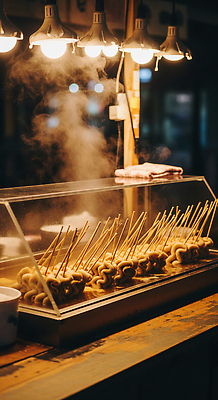 JPG 편집이미지 음식 디저트 조명 소풍 판매 튀김 꼬치 맛 어묵 저녁 수증기 향기 군것질 길거리음식 야시장 편집실사 컨셉 야외활동 시장 야간 CG 냄새 파일형식