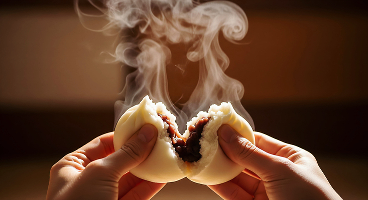 JPG 편집이미지 손 한식 음식 디저트 따뜻함 식사 전통음식 김 수증기 찜 팥 나눔 호빵 간편조리식품 배부름 편집실사 전통 빵 컨셉 신체부위 해조류 CG 파일형식