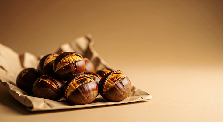 JPG 편집이미지 종이 음식 겨울 재료 자연 디저트 조명 따뜻함 갈색 식사 맛 즐거움 군밤 편집실사 계절 감정 컬러 컨셉 밤_견과류 굽기 CG 생태계 파일형식