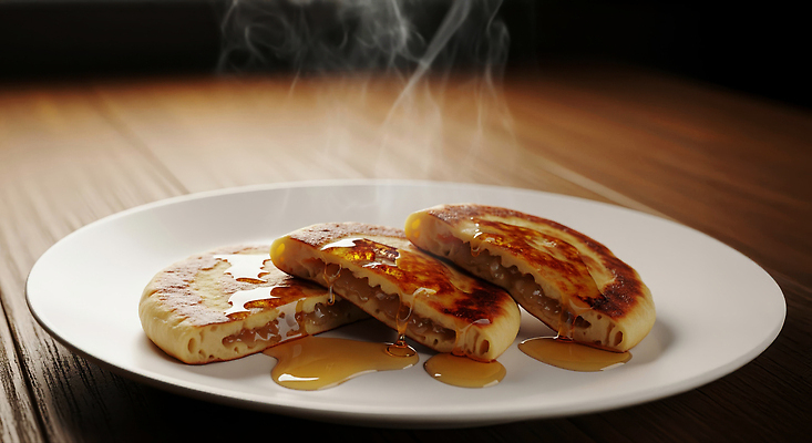 JPG 편집이미지 음식 아침 디저트 조명 식사 달콤 수증기 굽기 브런치 부드러움 시럽 호떡 플레이팅 편집실사 주간 감각 맛 상차림 구이 CG 겨울간식 파일형식