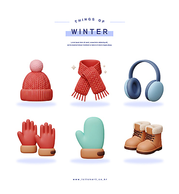 PSD 편집이미지 디자인 패션 컬러 장갑 겨울 장신구 부츠 따뜻함 헤드폰 목도리 직물 준비 스타일 편집3D 잡화 계절 음향기기 신발 3D 파일형식