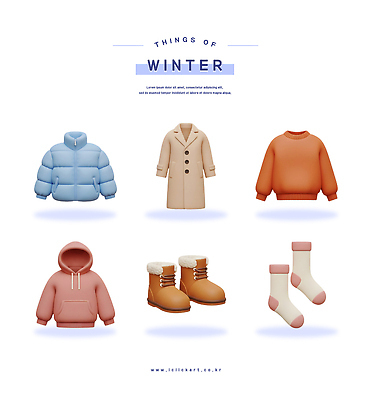 PSD 편집이미지 디자인 옷 패션 겨울 장신구 양말 부츠 따뜻함 유행 점퍼 코트 스웨터 아이템 스타일 편집3D 계절 신발 상의 3D 외투 파일형식