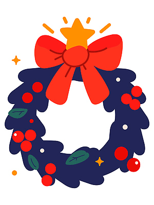 나무 크리스마스 겨울 일러스트 가족 자연 사랑 장식 빨간색 초록색 축제 화환 기쁨 모임 화려 조화 국내일러스트 AI파일 식물 계절 기념일 꽃 감정 컬러 컨셉 관계 생태계 파일형식 벡터