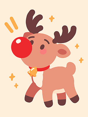 동물 캐릭터 행복 감정 상징 크리스마스 겨울 일러스트 노래 장식 산타클로스 귀여움 축제 기쁨 루돌프 아기 포근함 빨간코 장면 국내일러스트 AI파일 계절 기념일 음악 컨셉 사슴 사람 감각 파일형식 벡터