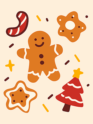 별 음식 크리스마스장식 크리스마스 겨울 일러스트 디저트 사탕 장식 크리스마스트리 파티 쿠키 축제 달콤 제빵 연말 핑거푸드 아기자기 국내일러스트 AI파일 자연요소 계절 기념일 컨셉 이벤트 제과제빵 맛 파일형식 벡터