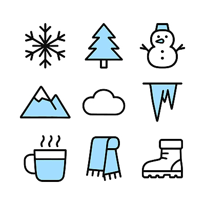 나무 아이콘 커피 크리스마스 겨울 모션 눈사람 산 부츠 풍경 얼음 스카프 즐거움 2D아이콘 AI파일 자연요소 식물 계절 기념일 감정 음료 신발 목도리 파일형식 벡터