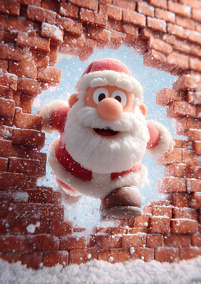 JPG 편집이미지 캐릭터 행복 벽 크리스마스 겨울 선물 사랑 산타클로스 축제 활발 즐거움 장면 편집3D 계절 기념일 감정 컨셉 3D 파일형식