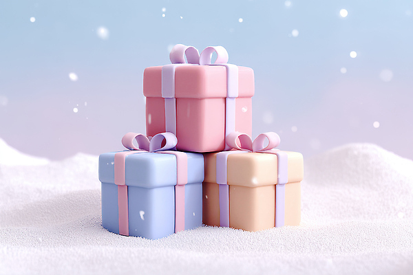 JPG 편집이미지 리본 컬러 겨울 선물 사랑 풍경 장식 상자 축제 기쁨 편안함 소중 파스텔 편집3D 계절 감정 컨셉 학용품 3D 감각 파일형식