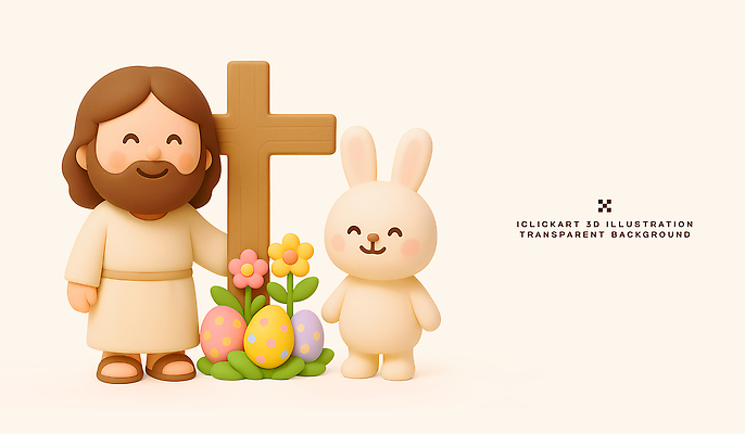 PSD 편집이미지 꽃 행복 기독교 종교 십자가 가족 부활절 사랑 장식 계란 축제 기쁨 토끼 예수 편집3D 식물 기념일 감정 포유류 관계 반려동물 3D 알 신_종교 파일형식