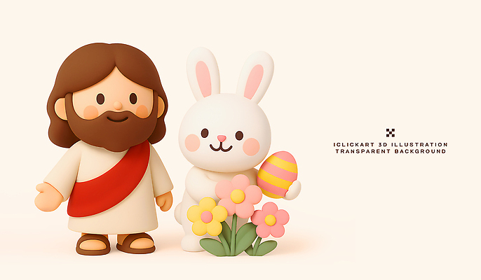 PSD 동물 편집이미지 캐릭터 기념일 꽃 부활절 따뜻함 사랑 계란 축제 기쁨 토끼 예수 기독교인 즐거움 편집3D 식물 감정 기독교 포유류 이벤트 반려동물 3D 알 신_종교 파일형식