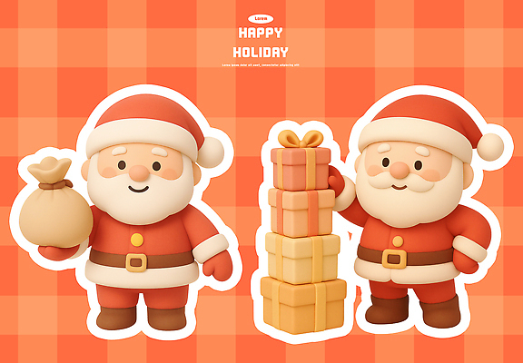 PSD 편집이미지 캐릭터 행복 어린이 크리스마스 겨울 가족 선물 웃음 장식 산타클로스 귀여움 축제 기쁨 즐거움 홀리데이 편집3D 계절 기념일 감정 컨셉 관계 휴가 표정 사람 3D 파일형식