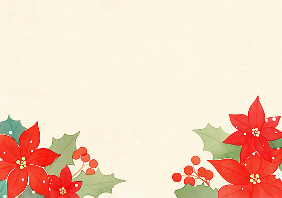 JPG 디자인 계절 꽃 감정 크리스마스 일러스트 자연 기념 벽면 사랑 장식 축제 만남 화려 분위기 조화 포인세티아 색감 연말 국내일러스트 AI일러스트 AI콘텐츠 식물 기념일 벽 컨셉 생태계 파일형식