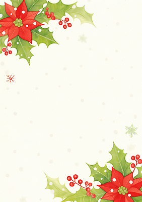 JPG 식물 손글씨 디자인 계절 종이 예술 컬러 백그라운드 잎 크리스마스 겨울 일러스트 문구용품 장식 축제 눈송이 화려 포인세티아 국내일러스트 AI일러스트 AI콘텐츠 기념일 꽃 컨셉 눈_날씨 오브젝트 파일형식