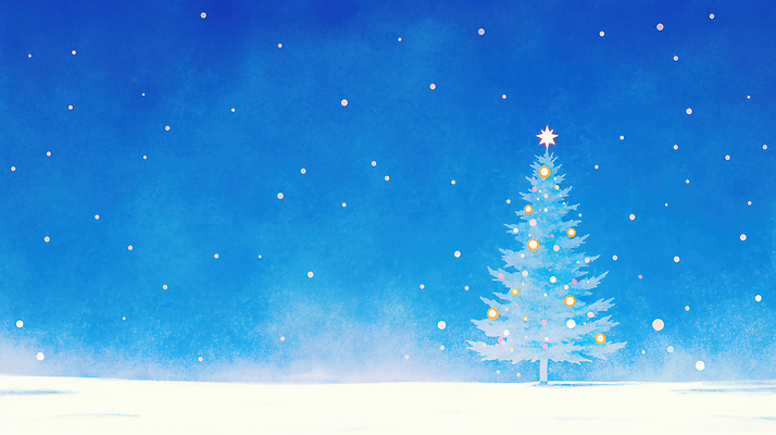 JPG 나무 별 크리스마스장식 크리스마스 겨울 일러스트 자연 하늘 조명 풍경 크리스마스트리 평화 축제 기쁨 흰색 축하 장면 국내일러스트 AI일러스트 AI콘텐츠 자연요소 식물 계절 기념일 감정 컬러 컨셉 생태계 파일형식