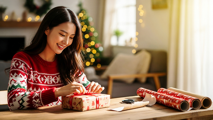 JPG 편집이미지 손 행복 크리스마스 겨울 포장 가족 탁자 선물 미소 이벤트 장식 인테리어 기쁨 의료성형뷰티 편집실사 AI인물포토 AI콘텐츠 디자인 계절 기념일 감정 가구 관계 표정 신체부위 CG 파일형식 AI포토