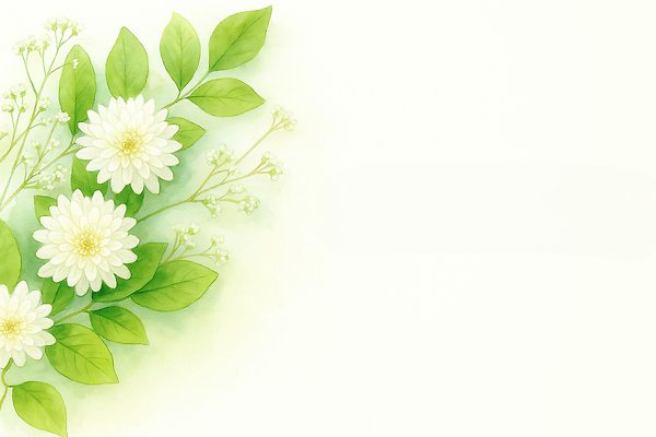 JPG 식물 디자인 계절 꽃 컬러 백그라운드 잎 일러스트 자연 생명 미소 여름 공간 흰색 화사함 조화 색감 설렘 국내일러스트 AI일러스트 AI콘텐츠 컨셉 표정 생태계 파일형식