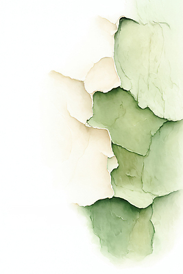 JPG 모양 디자인 감정 컬러 백그라운드 잎 일러스트 자연 초록색 편안함 그림 질감 부드러움 겹침 조화 색채 국내일러스트 AI일러스트 AI콘텐츠 식물 감각 생태계 파일형식